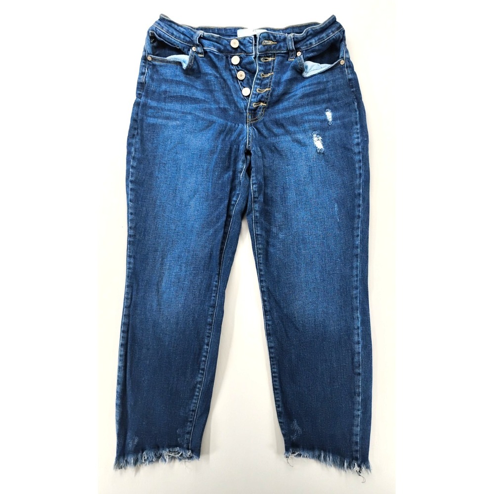 KanCan Button Fly Winston High Rise Cropped Skinny Women's Jeans 11/29